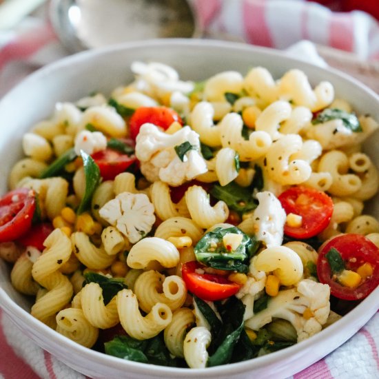 Spinach and Tomato Pasta Salad