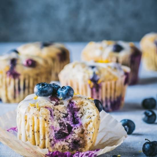 Blueberry Lemon Poppy Seed Muffins