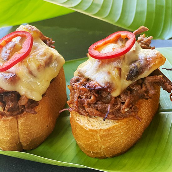 Cuban Ropa Vieja Sandwich Appetizer