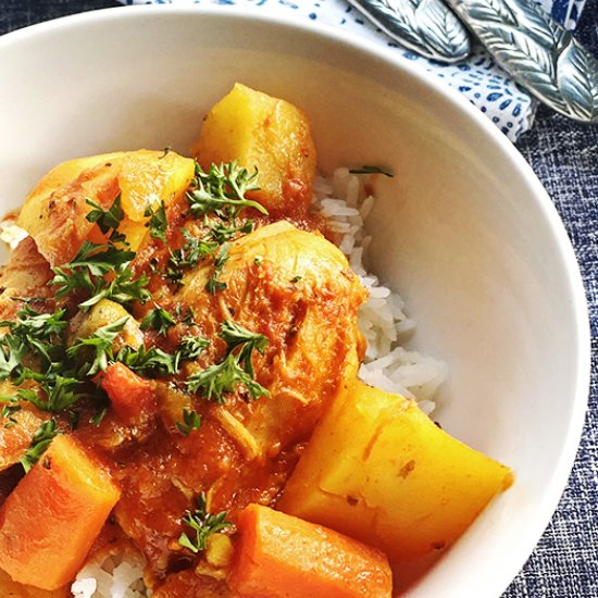 Easy Chicken Fricassee Cuban Style