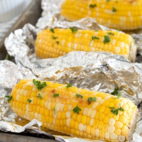 Oven Roasted Corn on the Cob