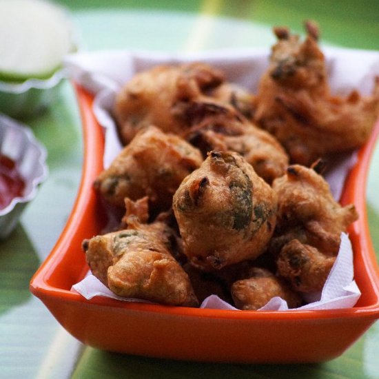 Indian Radish Leaves Pakora