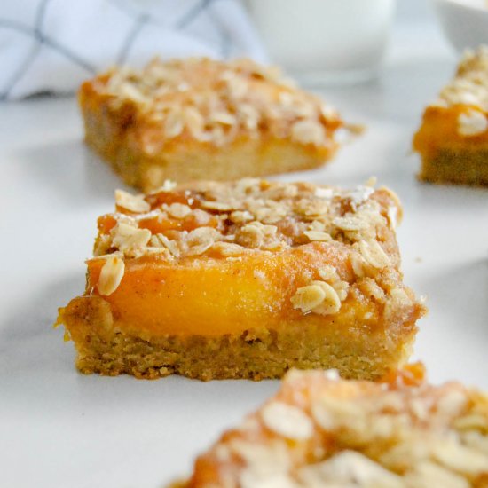 Peach Crisp Cookie Bars