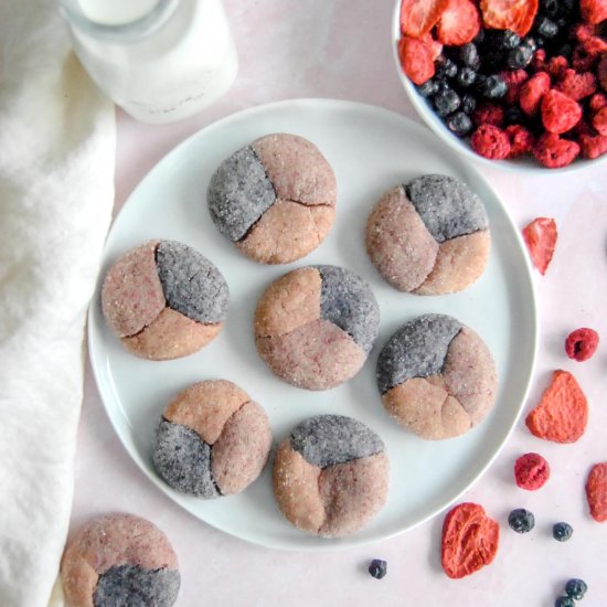 Triple Berry Sugar Cookies