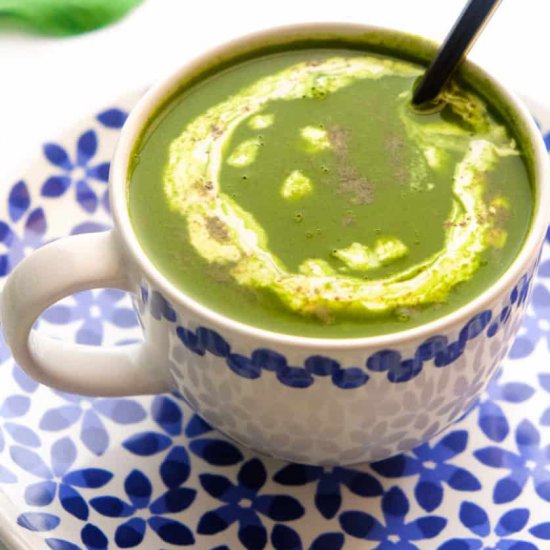 HEALTHY PALAK SOUP | SPINACH SOUP