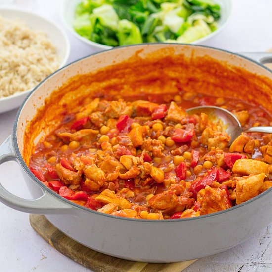 Chicken, Chorizo and Chickpea Stew