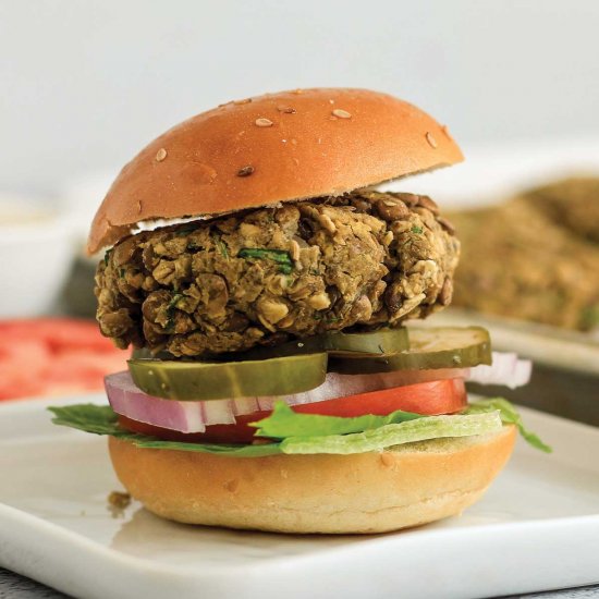 Lentil and Chia Sliders