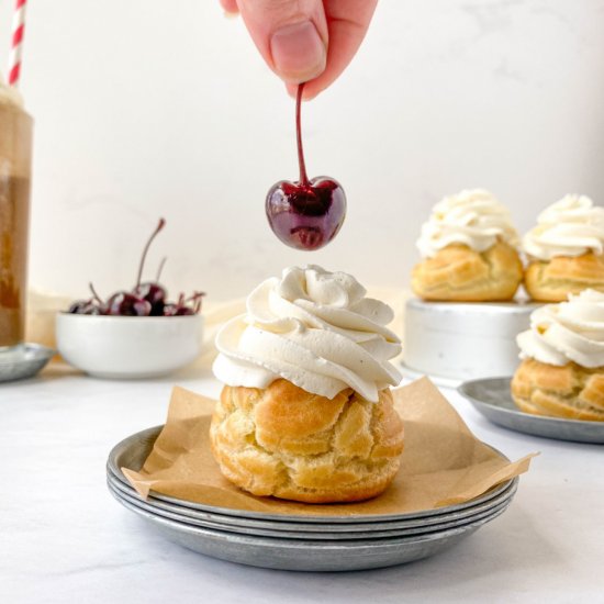 Root Beer Float Cream Puffs