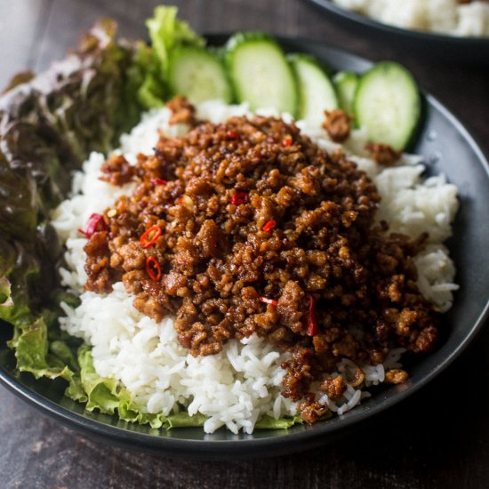 Lemongrass Pork and Rice Bowls