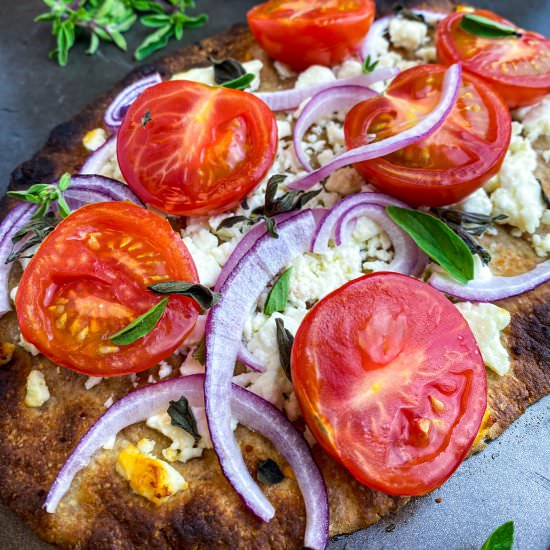 Greek Pita Bread Pizza