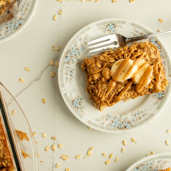 Peanut Butter Baked Oatmeal