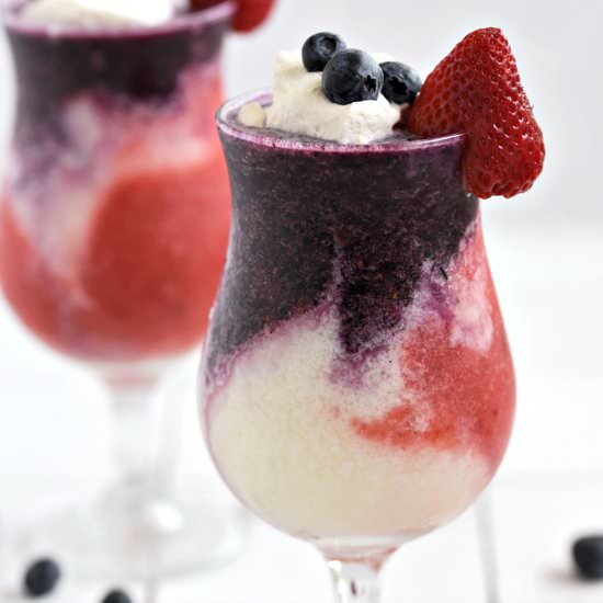 Layered Berry Pina Colada