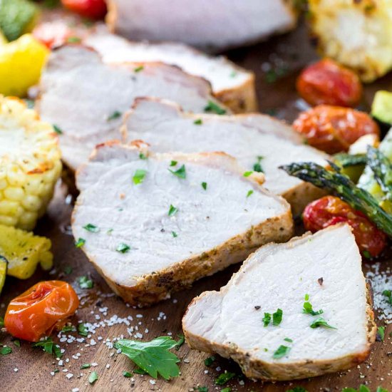 Pork Loin Roast with Herbs & Garlic