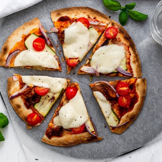 Tinned Mackerel Flatbread Pizza