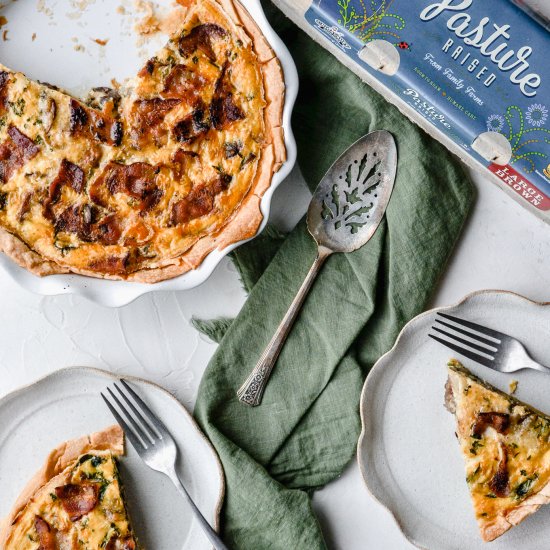 BACON AND VEGETABLE QUICHE