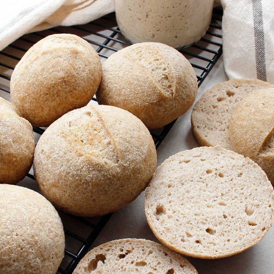 Gluten-Free Sourdough Rolls