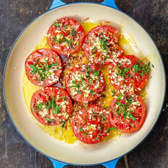 Garlic Fried Tomatoes