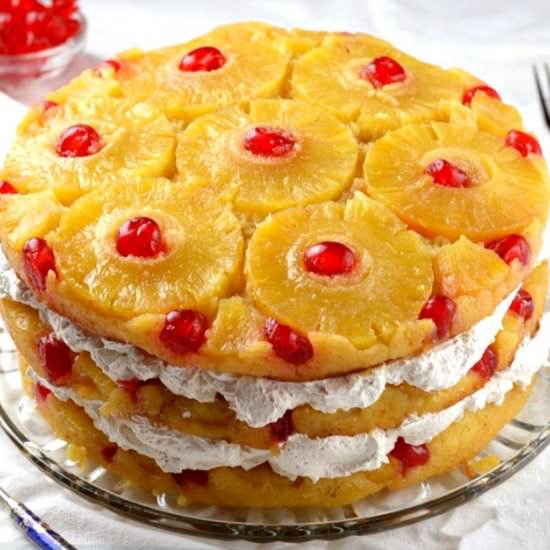 Vegan Pineapple Upside-Down Cake