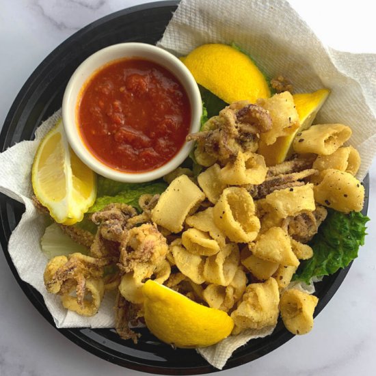 Crispy Tender Easy Fried Calamari