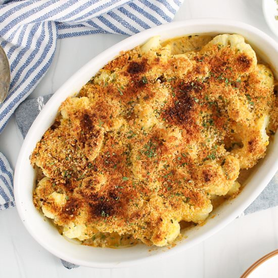 Vegan Cauliflower Gratin