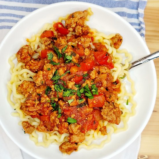 Honey Sriracha Pasta