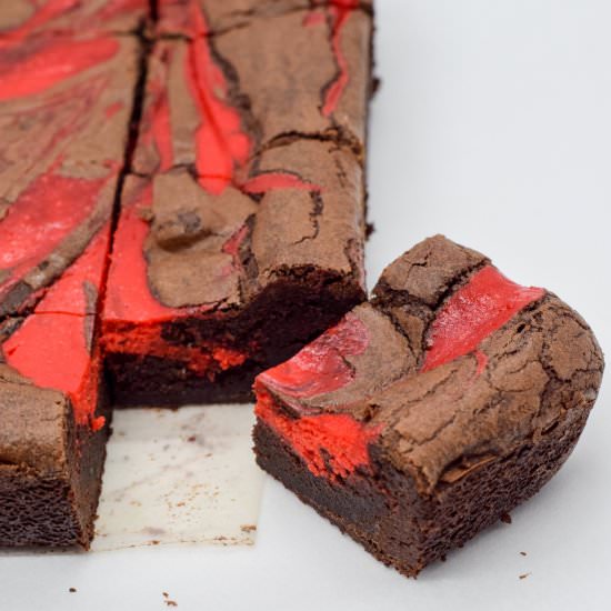 Baileys Red Velvet Brownies