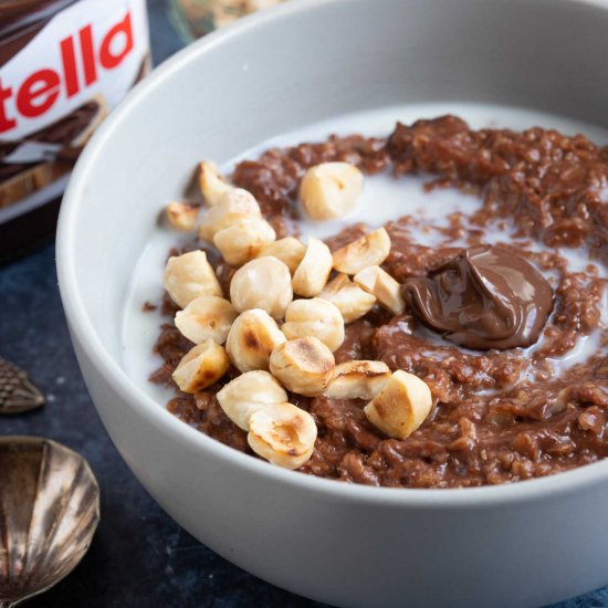 Nutella Porridge (Oatmeal)