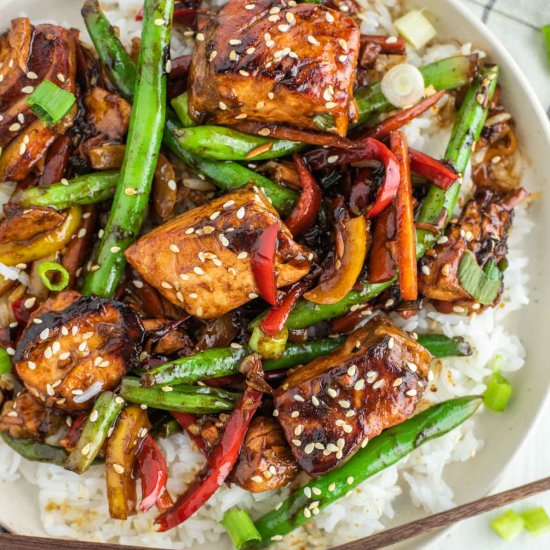 Salmon Stir Fry