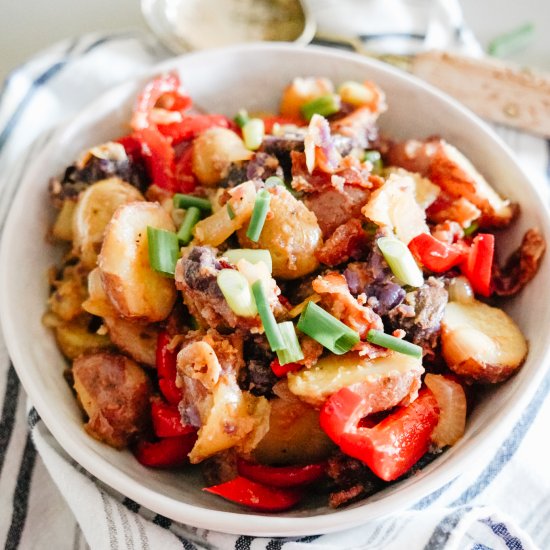 Potato Salad with Bacon + Peppers