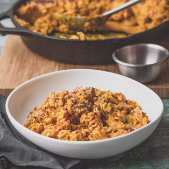 sweet potato vegan mac and cheese