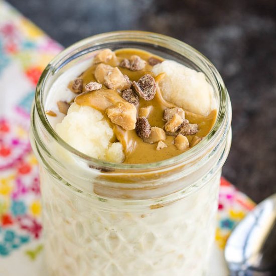 Peanut Butter Banana Overnight Oats