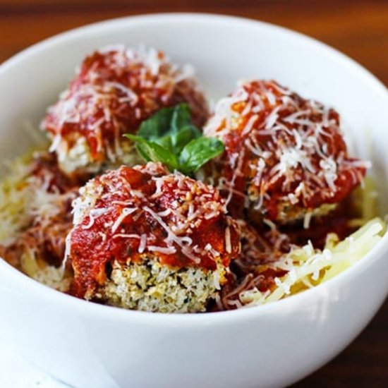 Spaghetti and Bean “Meatballs”