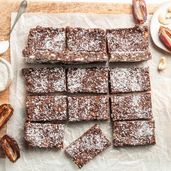 Raw Chocolate Mint Slice