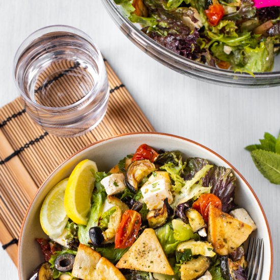 Roasted vegetable fattoush