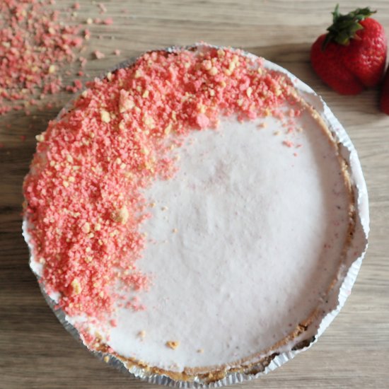 Strawberry Shortcake Freezer Pie