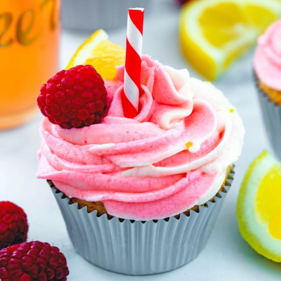 Raspberry Lemonade Cupcakes