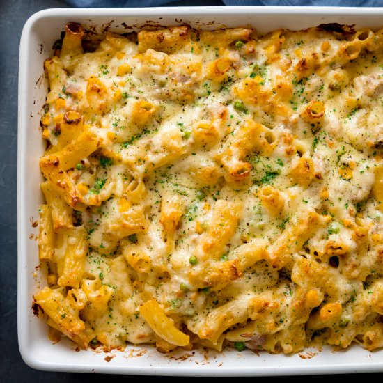 Creamy Tuna Pasta Bake