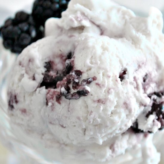 BLACKBERRY CHEESECAKE ICE CREAM