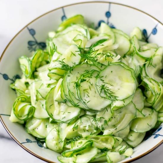 Creamy Cucumber Salad