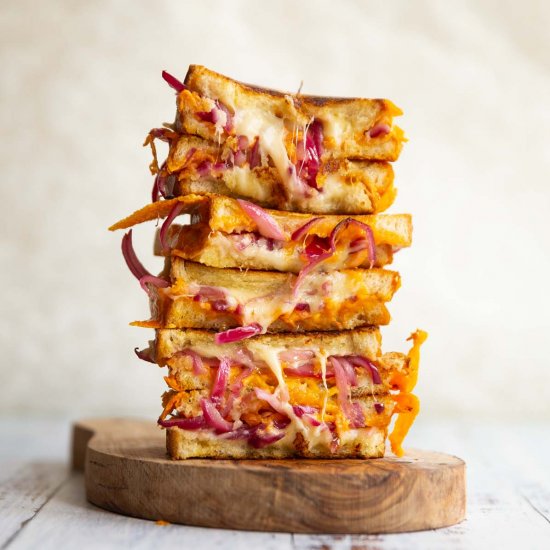 Pickled Onion Grilled Cheese