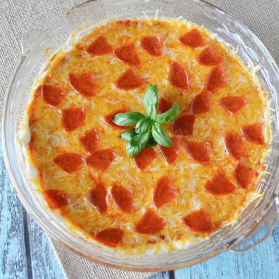 Cheesy Pepperoni Pizza Dip Recipe