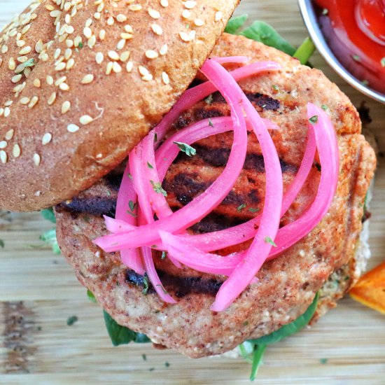 Tandoori Chicken Burgers