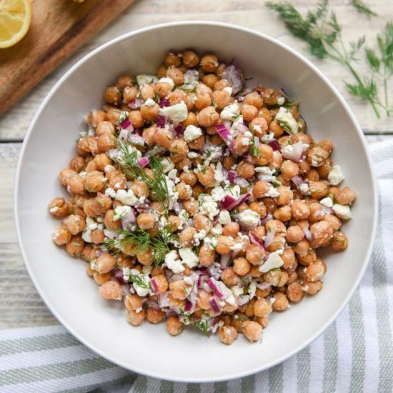 Chickpea Feta Salad