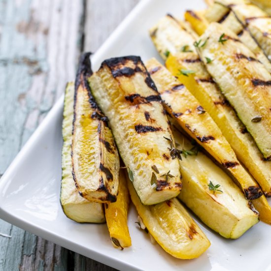 Grilled Zucchini and Summer Squash