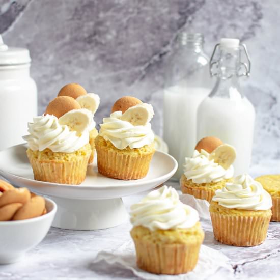 Banana Cream Cupcakes