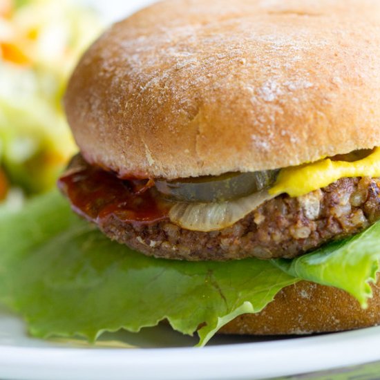 Porcini Pecan Vegan Burger