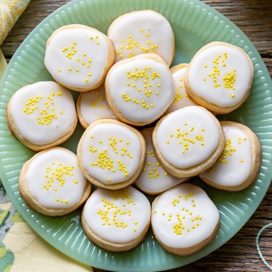 Lemon Shortbread Cookies