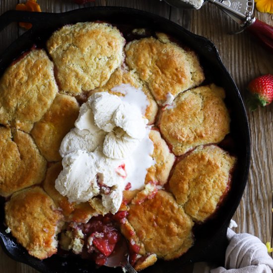 Strawberry Shortcake Cobbler