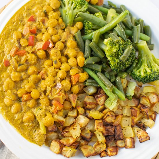 Vegan chickpea curry