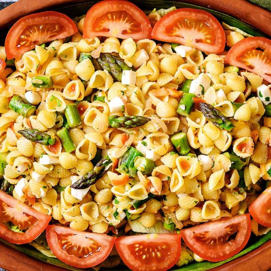 Warm Asparagus & Pasta Salad